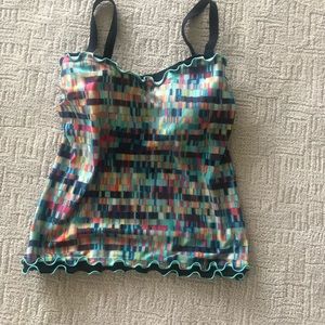 Beautiful Profile by Gottex Tankini Top. EUC 36 D